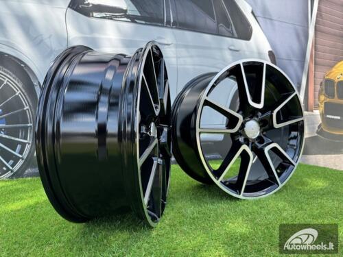 Ratlankis R19x7.5  5X112  ET  44  66.6  B5462  Black Polished (MB)  For MER  (K4)  (Rear+Front)