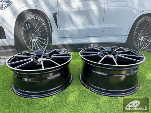 Ratlankis R19x7.5  5X112  ET  44  66.6  B5462  Black Polished (MB)  For MER  (K4)  (Rear+Front)