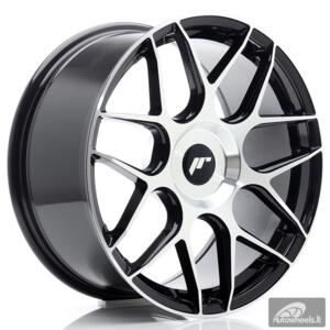 JR Wheels JR18 18x8,5 ET20-45 BLANK Black Machined Face