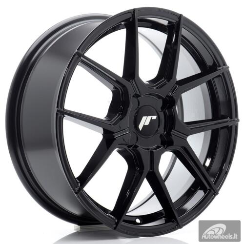 JR Wheels JR30 17x7 ET20-40 4H BLANK Gloss Black