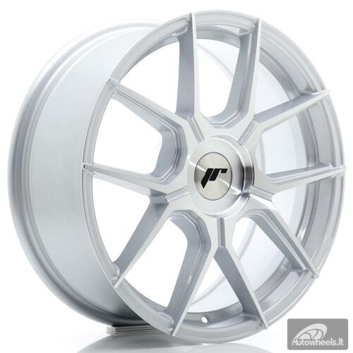 JR Wheels JR30 17x7 ET20-40 BLANK Silver Machined Face