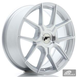 JR Wheels JR30 17x7 ET20-40 BLANK Silver Machined Face