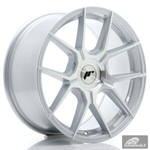 JR Wheels JR30 17x8 ET20-40 BLANK Silver Machined Face