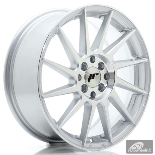 JR Wheels JR22 17x7 ET40 4x100/114 Silver Machined Face