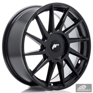 JR Wheels JR22 17x7 ET20-40 BLANK Glossy Black