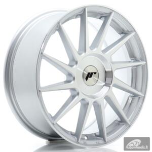 JR Wheels JR22 17x7 ET20-40 BLANK Silver Machined Face