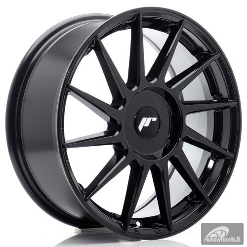 JR Wheels JR22 17x8 ET20-45 BLANK Glossy Black