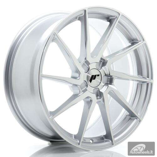 JR Wheels JR36 19x8 ET20-40 5H BLANK Silver Machined Face