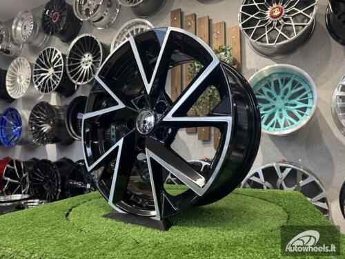Ratlankis R17x7  5X100  ET  40  57.1  FE181  (BK5804)  Black Polished (MB)  For SKODA  (L2)