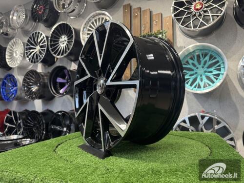 Ratlankis R17x7  5X100  ET  40  57.1  FE181  (BK5804)  Black Polished (MB)  For SKODA  (L2)
