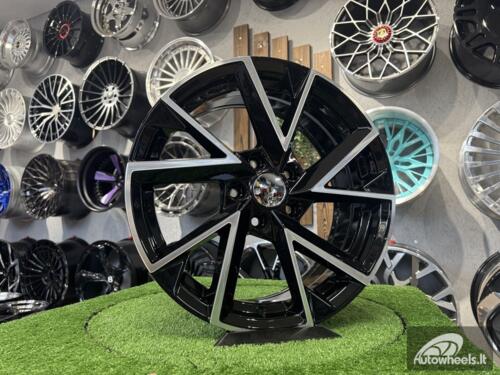 Ratlankis R17x7  5X100  ET  40  57.1  FE181  (BK5804)  Black Polished (MB)  For SKODA  (L2)