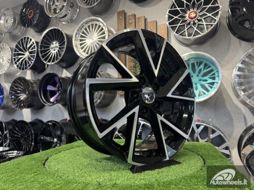 Ratlankis R17x7  5X100  ET  40  57.1  FE181  (BK5804)  Black Polished (MB)  For SKODA  (L2)
