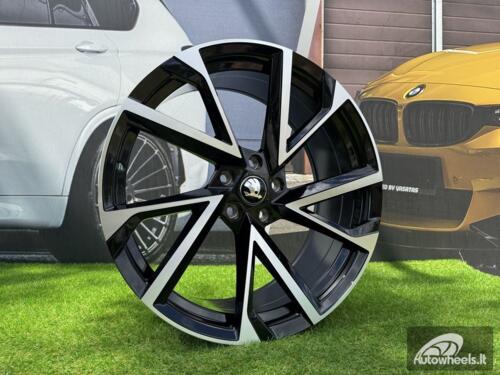 Ratlankis R17x7  5X100  ET  40  57.1  FE181  (BK5804)  Black Polished (MB)  For SKODA  (R)