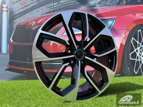 Ratlankis R19x8  5X112  ET  39  66.5  3S5979  Black Polished (MB)  For AUD  (K4+P)  (HYBRID FORGED)
