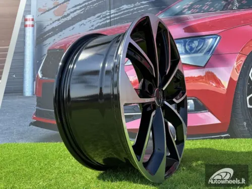 Ratlankis R19x8  5X112  ET  39  66.5  3S5979  Black Polished (MB)  For AUD  (K4+P)  (HYBRID FORGED)