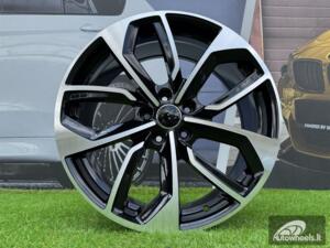 Ratlankis R19x8  5X112  ET  39  66.5  3S5979  Black Polished (MB)  For AUD  (K4+P)  (HYBRID FORGED)