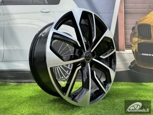 Ratlankis R19x8  5X112  ET  39  66.5  3S5979  Black Polished (MB)  For AUD  (K4+P)  (HYBRID FORGED)