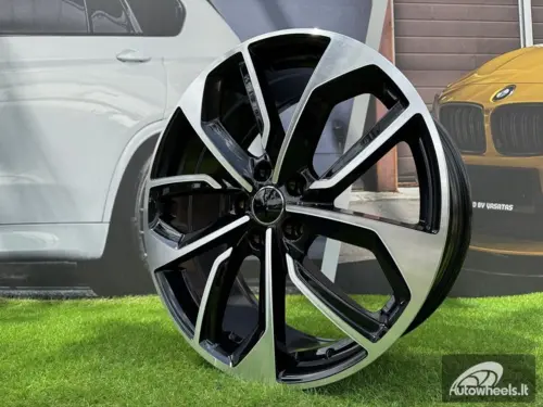 Ratlankis R19x8  5X112  ET  39  66.5  3S5979  Black Polished (MB)  For AUD  (K4+P)  (HYBRID FORGED)