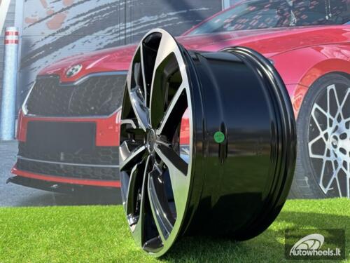 Ratlankis R19x8  5X112  ET  39  66.5  3S5979  Black Polished (MB)  For AUD  (M)  (HYBRID FORGED)
