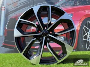 Ratlankis R19x8  5X112  ET  39  66.5  3S5979  Black Polished (MB)  For AUD  (M)  (HYBRID FORGED)