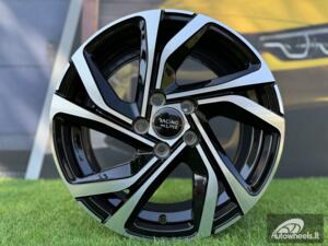 Ratlankis R16x6.5  4X100  ET  37  60.1  B5762  Black Polished (MB)  For RENAU  (P+M)