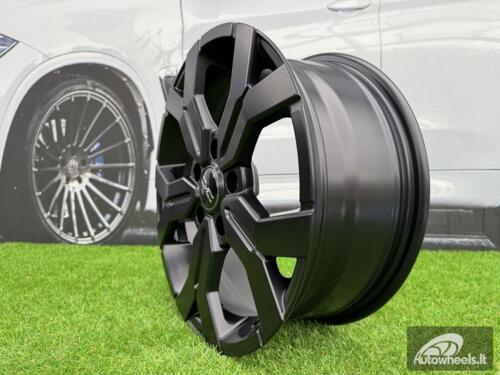 Ratlankis R17x6.5  5X114.3  ET  50  66.1  B1110  Black Half Matt (BLHM)  For DACIA  (L3)