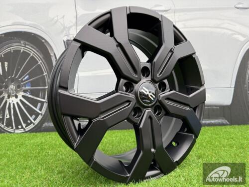 Ratlankis R17x6.5  5X114.3  ET  50  66.1  B1110  Black Half Matt (BLHM)  For DACIA  (L3)