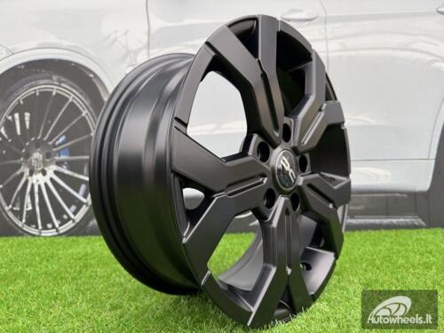 Ratlankis R17x6.5  5X114.3  ET  50  66.1  B1110  Black Half Matt (BLHM)  For DACIA  (L3)