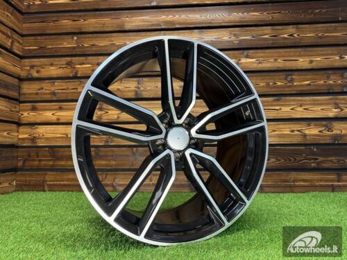 Ratlankis R17x7.5  5X112  ET  45  66.6  B5461  Black Polished (MB)  For MER  (K4)