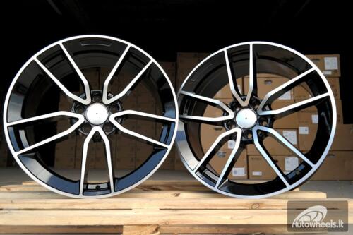 Ratlankis R17x7.5  5X112  ET  45  66.6  B5461  Black Polished (MB)  For MER  (P)