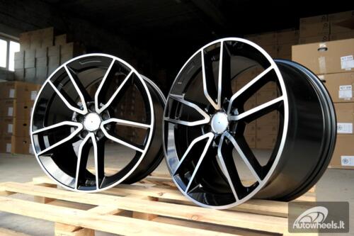 Ratlankis R17x7.5  5X112  ET  45  66.6  B5461  Black Polished (MB)  For MER  (P)