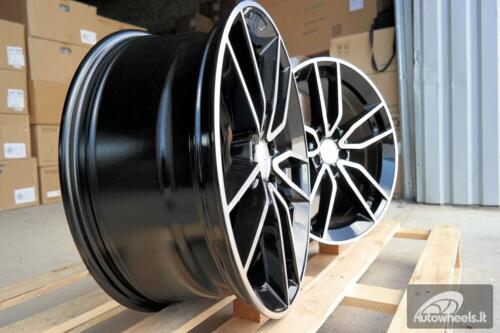Ratlankis R17x7.5  5X112  ET  45  66.6  B5461  Black Polished (MB)  For MER  (P)