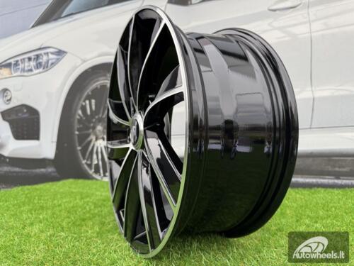 Ratlankis R18x7.5  5X112  ET  51  57.1  SK523  (BK5290)  Black Polished (MB)  For SKODA  (K4)