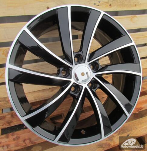 Ratlankis R18x7.5  5X112  ET  51  57.1  SK523  (BK5290)  Black Polished (MB)  For SKODA  (K4)