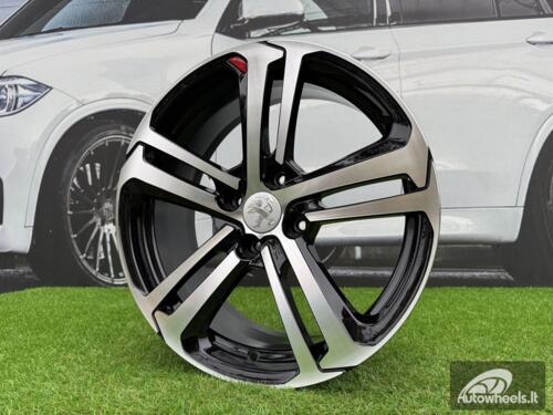 Ratlankis R16x6.5  4X108  ET  25  65.1  A5017  (BK5447)  Black Polished (MB)  For PEUG  (D4+K4)