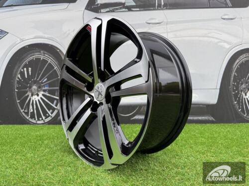 Ratlankis R16x6.5  4X108  ET  25  65.1  A5017  (BK5447)  Black Polished (MB)  For PEUG  (D4+K4)