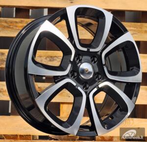 Ratlankis R16x6.5  5X108  ET  47  65.1  B5850  Black Polished (MB)  For CITRO  (P)