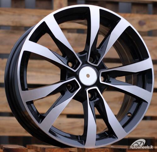 Ratlankis R16x6.5  5X110  ET  39  65.1  BK533  Black Polished (MB)  For RACIN  (D5)