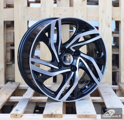 Ratlankis R16x7  4X108  ET  25  65.1  BK607  Black Polished (MB)  For CITRO  (D5)