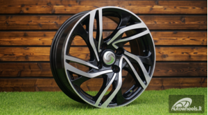 Ratlankis R16x7  4X108  ET  25  65.1  BK607  Black Polished (MB)  For CITRO  (P2+K2)