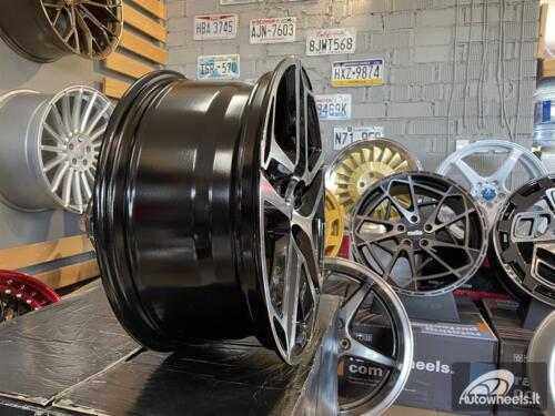 Ratlankis R16x7  4X108  ET  25  65.1  PG534  (BK5516)  Black Polished (MB)  For PEUG  (D5+P)