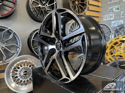 Ratlankis R16x7  4X108  ET  25  65.1  PG534  (BK5516)  Black Polished (MB)  For PEUG  (D5+P)