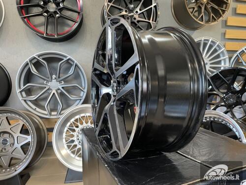 Ratlankis R16x7  4X108  ET  25  65.1  PG534  (BK5516)  Black Polished (MB)  For PEUG  (D5+P)