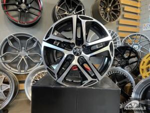 Ratlankis R16x7  4X108  ET  25  65.1  PG534  (BK5516)  Black Polished (MB)  For PEUG  (D5+P)