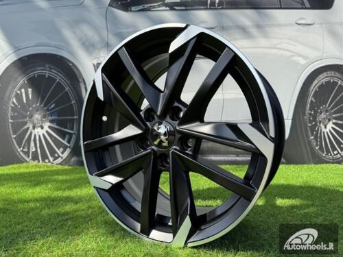 Ratlankis R16x7  5X108  ET  44  65.1  XE170  (BK5788)  Black Polished Half Matt (MBHM)  For PEUG  (D1)