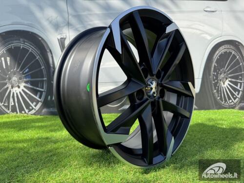 Ratlankis R16x7  5X108  ET  44  65.1  XE170  (BK5788)  Black Polished Half Matt (MBHM)  For PEUG  (D1)
