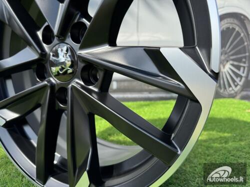 Ratlankis R16x7  5X108  ET  44  65.1  XE170  (BK5788)  Black Polished Half Matt (MBHM)  For PEUG  (D1)