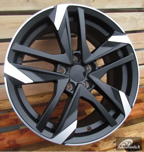 Ratlankis R16x7  5X108  ET  44  65.1  XE170  (BK5788)  Black Polished Half Matt (MBHM)  For PEUG  (D1+K4)