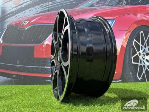 Ratlankis R15x6  4X98  ET  35  58.1  B5164  Black Polished (MB)  For FIAT  (R)