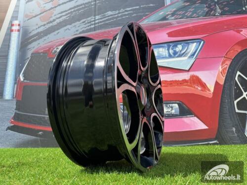 Ratlankis R15x6  4X98  ET  35  58.1  B5164  Black Polished (MB)  For FIAT  (R)